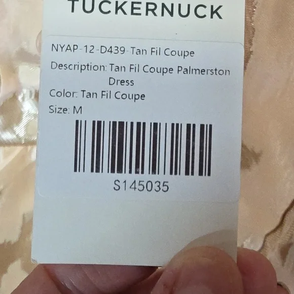 Tuckernuck Tan/Cream Coupe Palmerston Mini Dress Numerous Sizes - Picture 10 of 12